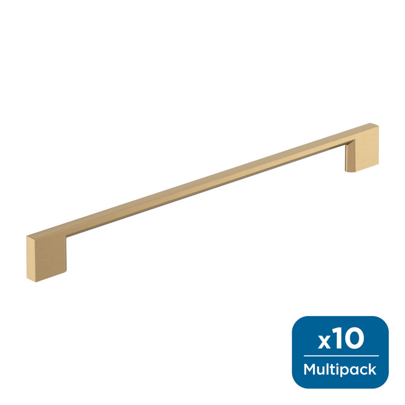 Cityscape 10-1/16 inch (256mm) Center-to-Center Champagne Bronze Cabinet Pull - 10 Pack, Champagne Bronze