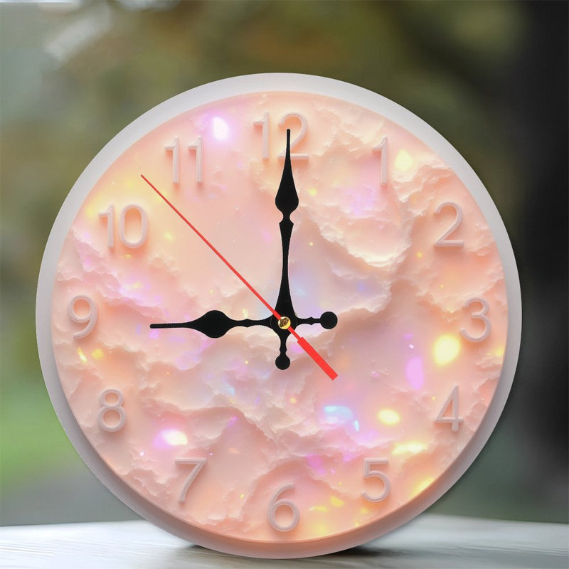 Horloge nuage iridescent