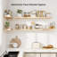 Ensemble de tablettes murales flottantes en bois rustique de 16 po de largeur Rustic-36122372-36122375