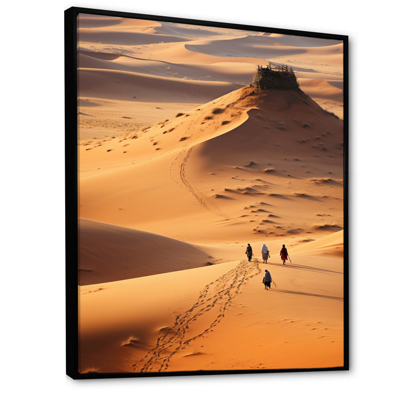 Brye Desert Walk Dreams IV, reproduction d'art sur toile, Noir, H 32 po x l 16 po x P 1 po