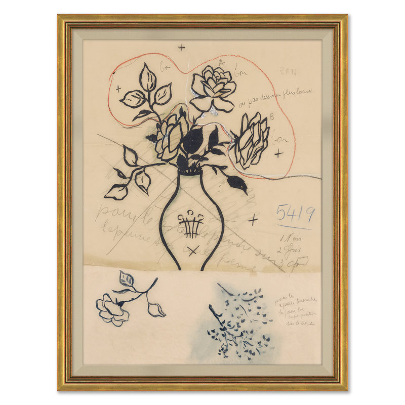 Tres Roses (var. 3) Print by Paule Marrot