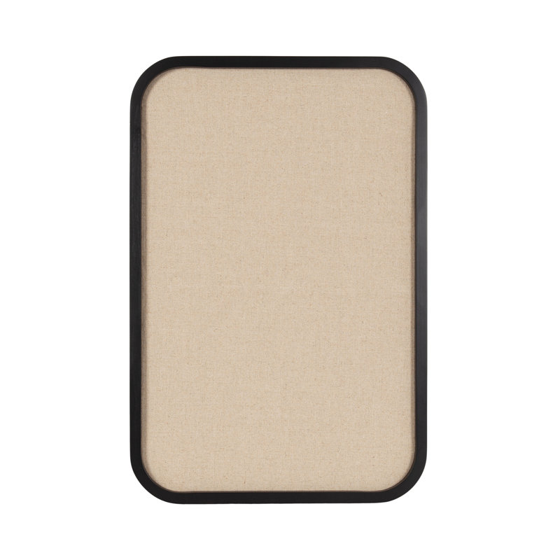 Magnetic Fabric Corkboard / Bulletin Board Bulletin Board, Black