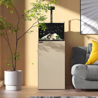 19.69"Golden Small Self-Circulating Bottom-Filtration Aquarium