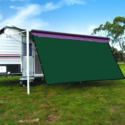 Pare-soleil d'intimité 10 pi x 16 pi en tissu foncé, tissu, protection, longue durée, pour les voyages en plein air, taux de 90%, œillets de bord, ensemble de panneau de transport léger et portable, utilisation multi-année,