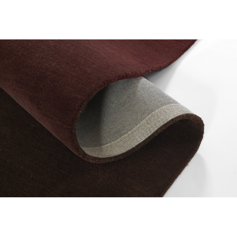 Momeni Hand Loomed Wool Ombre Area Rug in Wine, Rectangle 5' x 8'