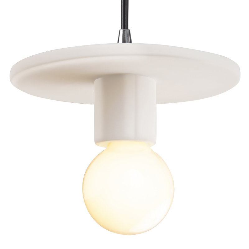 Luminaire suspendu à 1 lumière Leni, Ciel à minuit, Noir mat