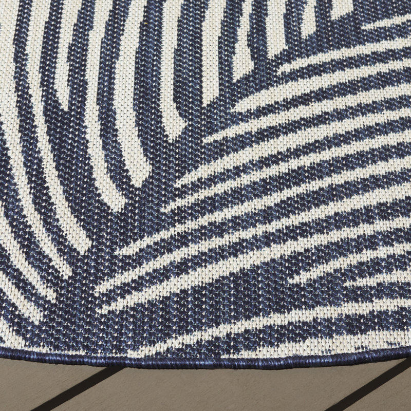 Argimira Performance Performance Floral Rug, Round 6'7"