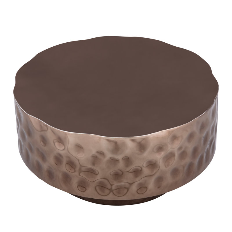 Bedingfield Hand-Hammered Coffee Table, Copper