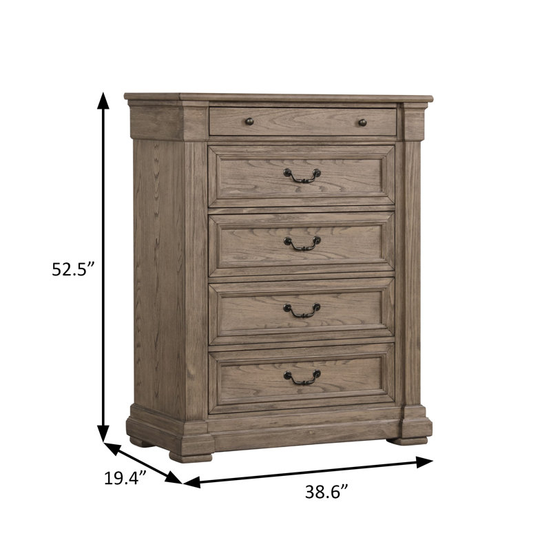 Coffre transitionnel l 38,6 po, gris vieilli