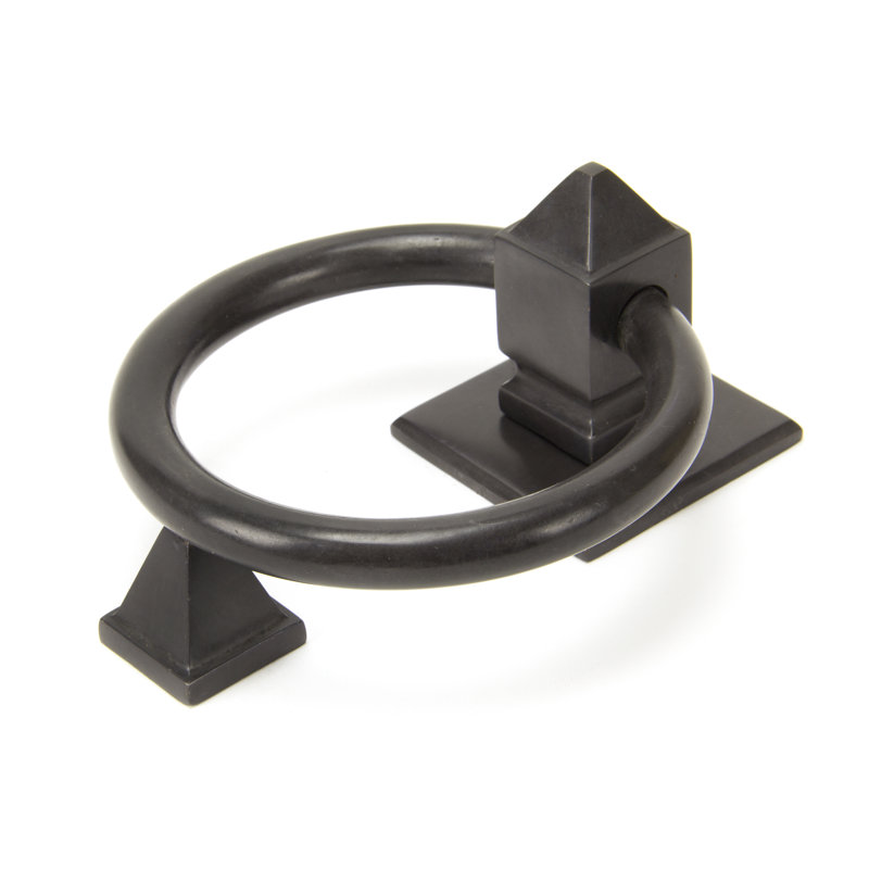 Ring Door Knocker, Aged Bronze