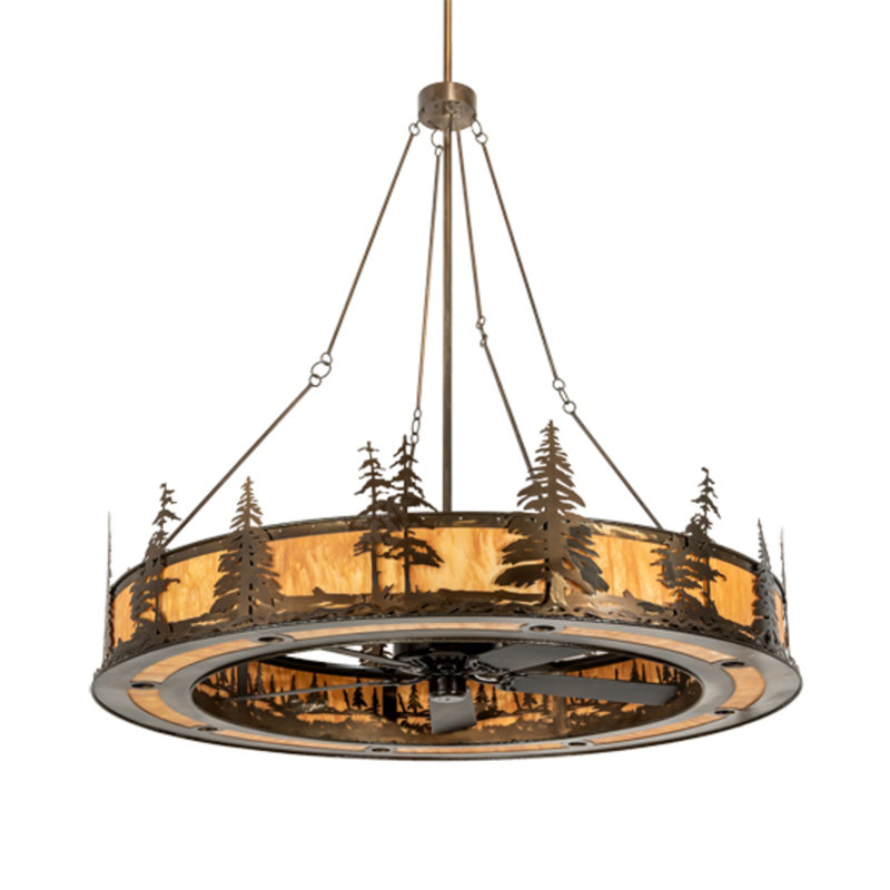 Tall Pines Downrod Ceiling Fan
