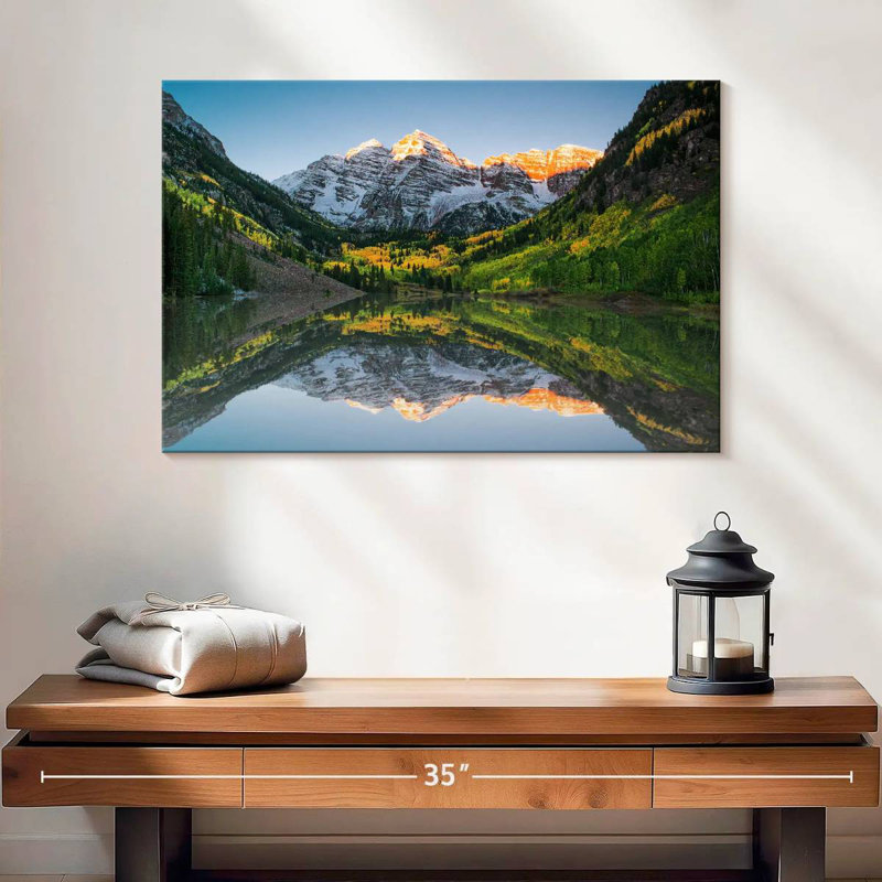 Alvord Maroon Bells Lake Sunshine, H 16 po x l 24 po