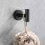 Porte-serviettes de salle de bain moderne 5 - aluminium, support mural noir mat et polyvalent pour la maison Installation facile Étapes en aluminium 5 pièces de qualité-538386517