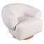 Fauteuil demi-tonneau pivotant de 35 po de largeur-466026814