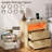 Fluted Nightstand With Charging Station,24" Night Stand With 2 Drawers And Storage Shelf,rgb Led Lighting,arc Edge Fluted Bedside Table For Bedroom-453107213-453107217