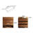 3 Drawer Bedside Table Sofa Side Table