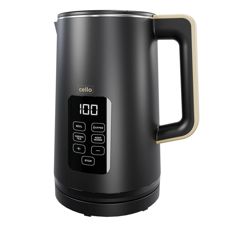 Cello Digital Kettle with Touch Panel, Black