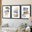Lunar Geology II  -Custom Framed  Premium Print W Matt - 3 Pieces-1966818789-1966818791