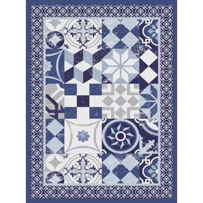 Fontenot Vinyl Abstract Rectangle Placemat