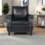 Chaise d'appoint en polyuréthane noir moderne avec confort pour la maison