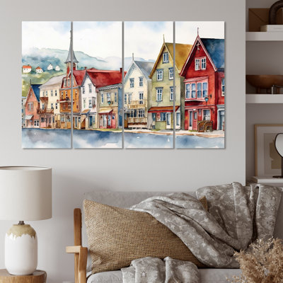 Newfoundland Coastal Vintage II - Canadian Metal Wall Art Prints Set