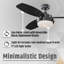 52'' Ceiling Fan with LED Lights