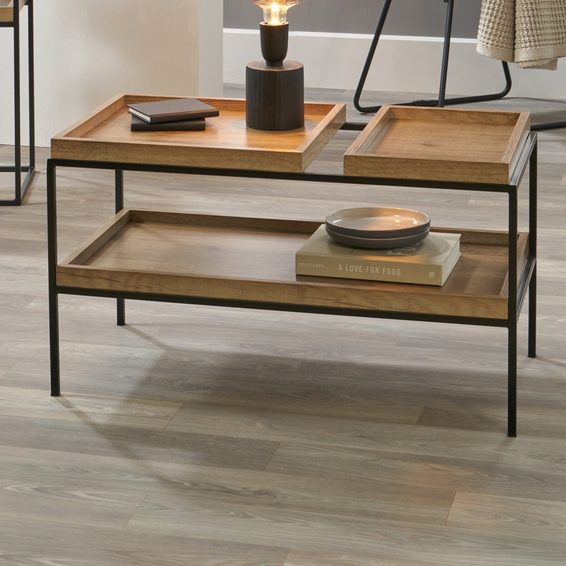 Magaw Four Leg Coffee Table with Storage