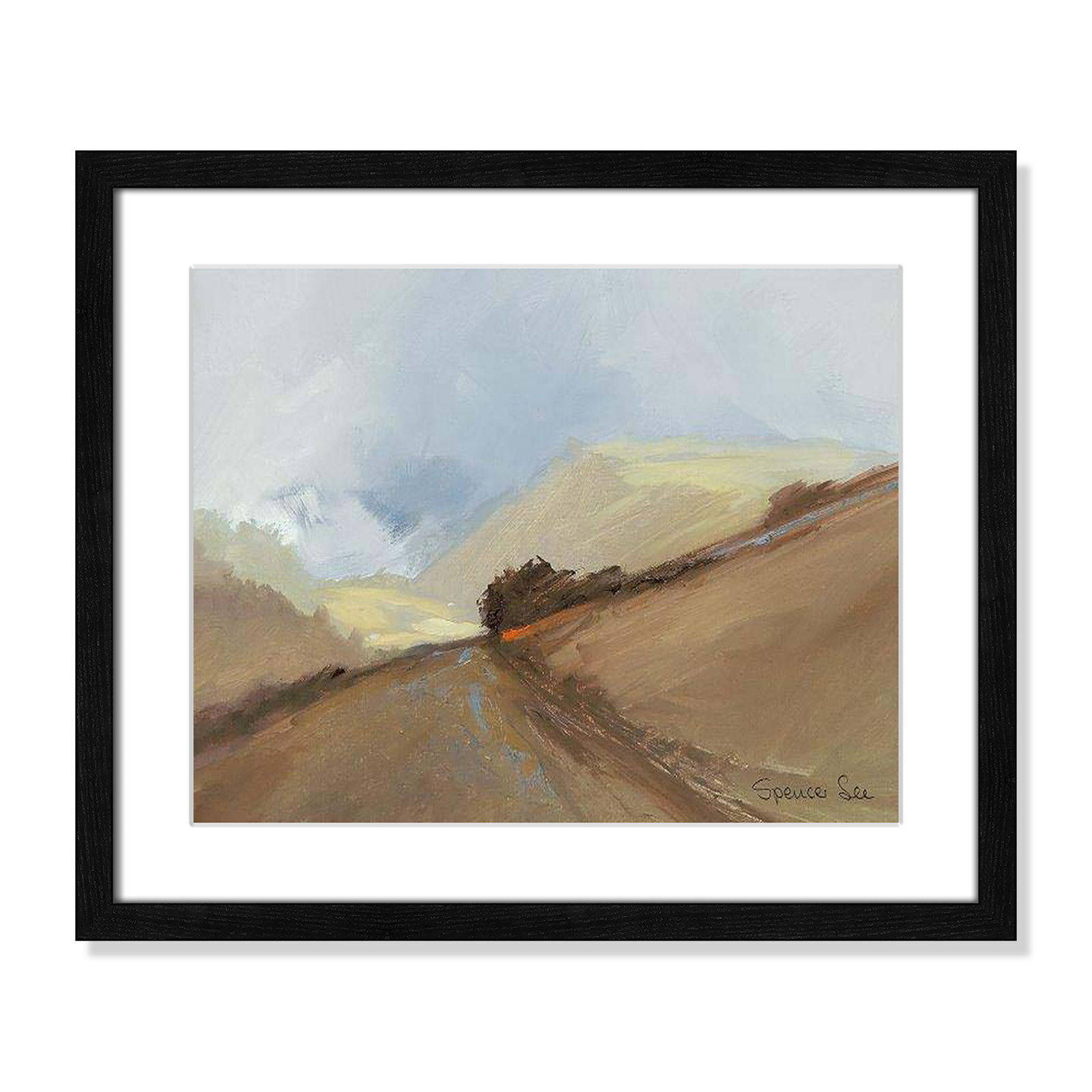 Heaven And Earth II by Spencer Lee, Black Framed, 16" H x 19" W x 0.75" D