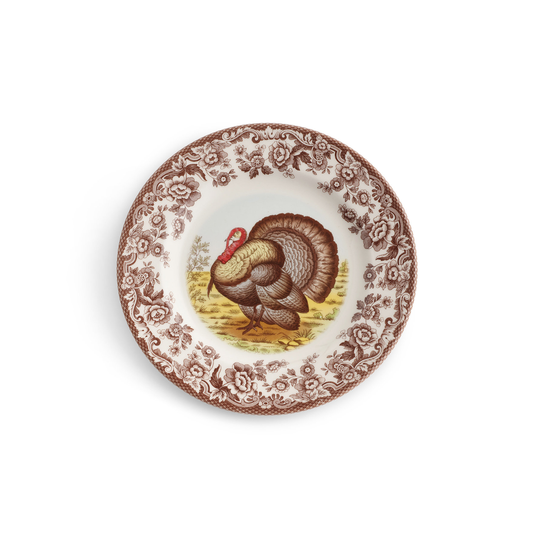 Spode Woodland Turkey Salad Plate 8" Turkey | Wayfair