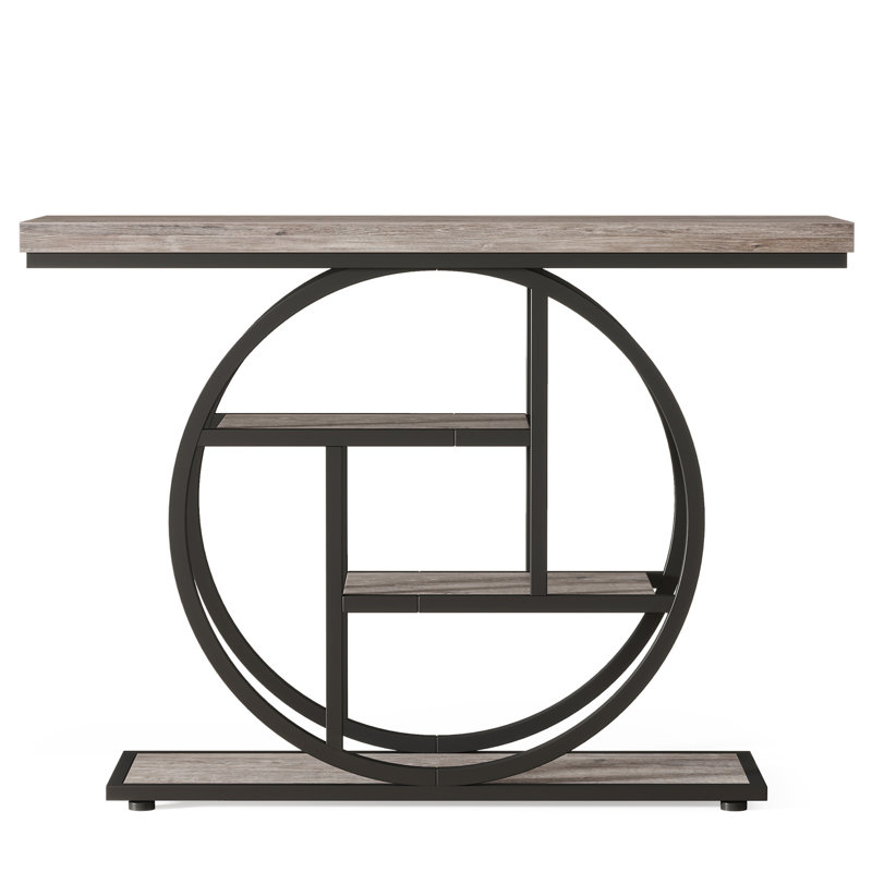 41.3" Industrial Console Table, Gray