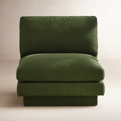 Woolf 34" Modern Boucle Upholstered Slipper Chair