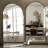 Arched Full Length Mirror With Aluminum Alloy Frame - High Definition Wall Mount Or Lean Floor Mirror For Bedroom And Living Room - Shatterproof Glass - Modern Frameless Design