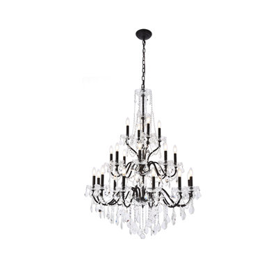 Dagmar 24 - Light Dimmable Tiered Chandelier