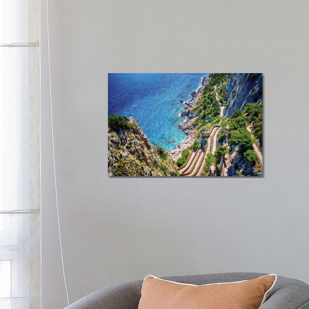 Via Krupp, Capri von Susanne Kremer - Gallery-Wrapped Canvas Giclée on Canvas