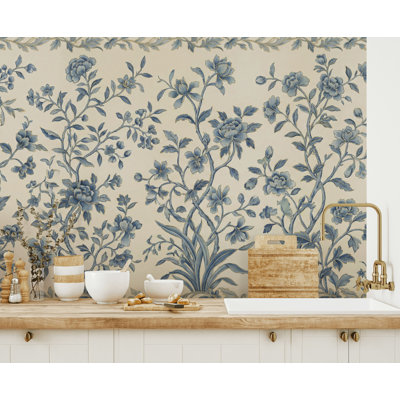 Floral Wallpaper Traditional Vintage Wall Mural