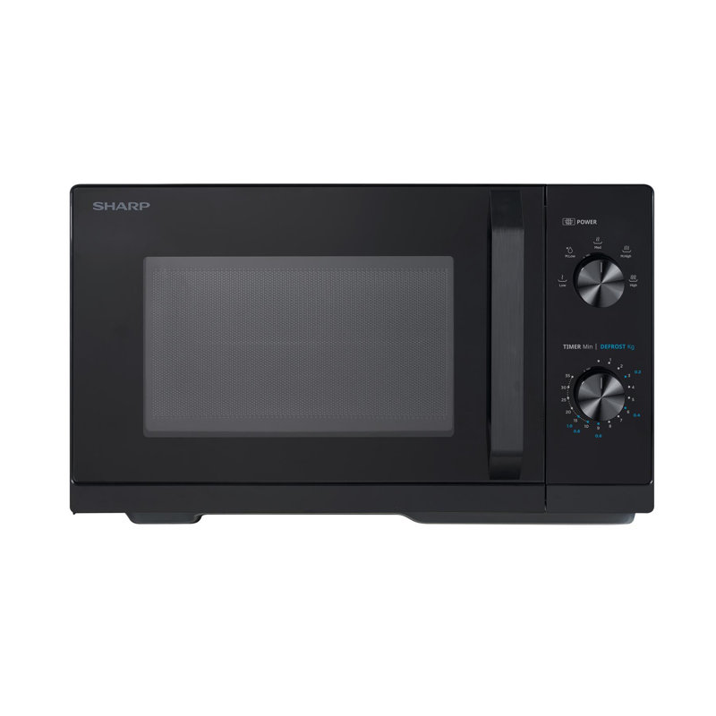 Sharp 44cm 800W - Watt Countertop Microwave, Black