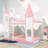 Castle Bunk Bed With Ladder - Pink