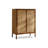Rattan Cabinet Double Doors Three Shelves