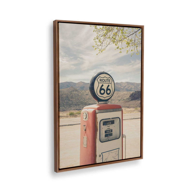 "Carburant", reproduction d'art sur toile, 24 po x 36 po, Cadre flottant en noyer