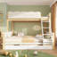 (90 + 135) × 190 cm Double Kids Bunk Bed with Drawers & Side Bookshelf