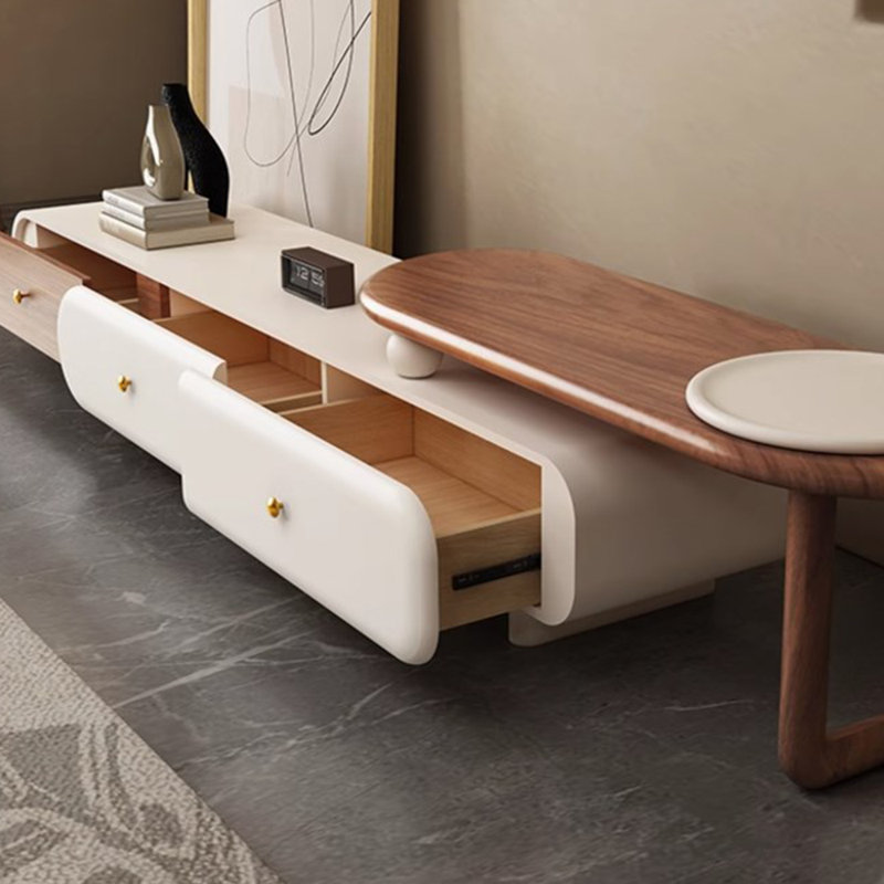 Simple design solid wood TV cabinet