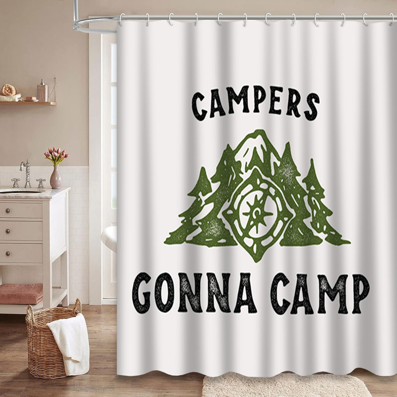 Rideau de douche Mountain Compass, L 72 po x l 78 po