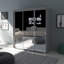 Armoire grise 71 "avec miroir Aria-873504376