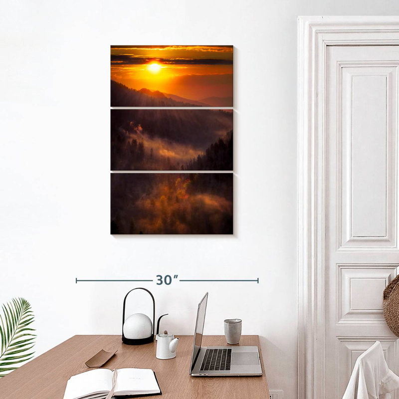 Alvord magnifique coucher de soleil Morton, H 32 po x l 20 po