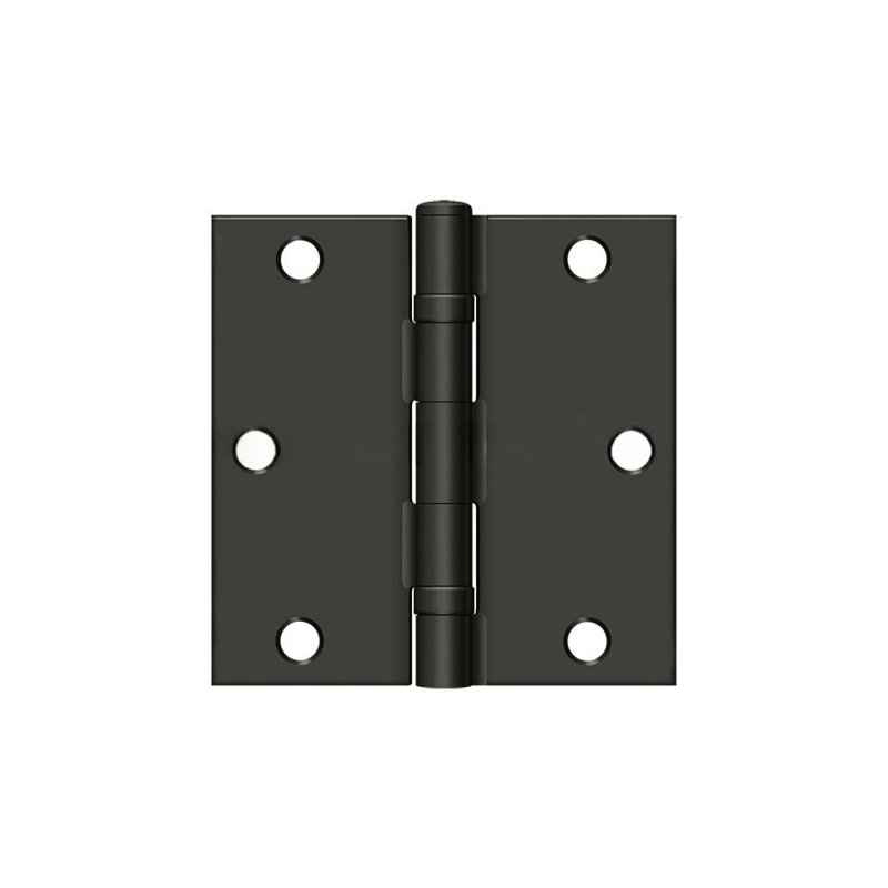 89'' x 89'' Steel Butt Bearing Hinge, Oil Rubbed Bronze