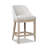 Amiyr Upholstered Counter Stool with Solid Wood Frame