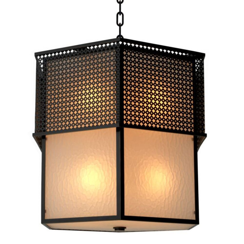 CDJ Chandelier Minerva bronze highlight finish frosted glass, 80.52" H x 22.83" W x 19.69" D, Canopy, 8