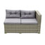 Ensemble de canapé modulaire d'extérieur 4 pièces avec boîte de rangement-183309433