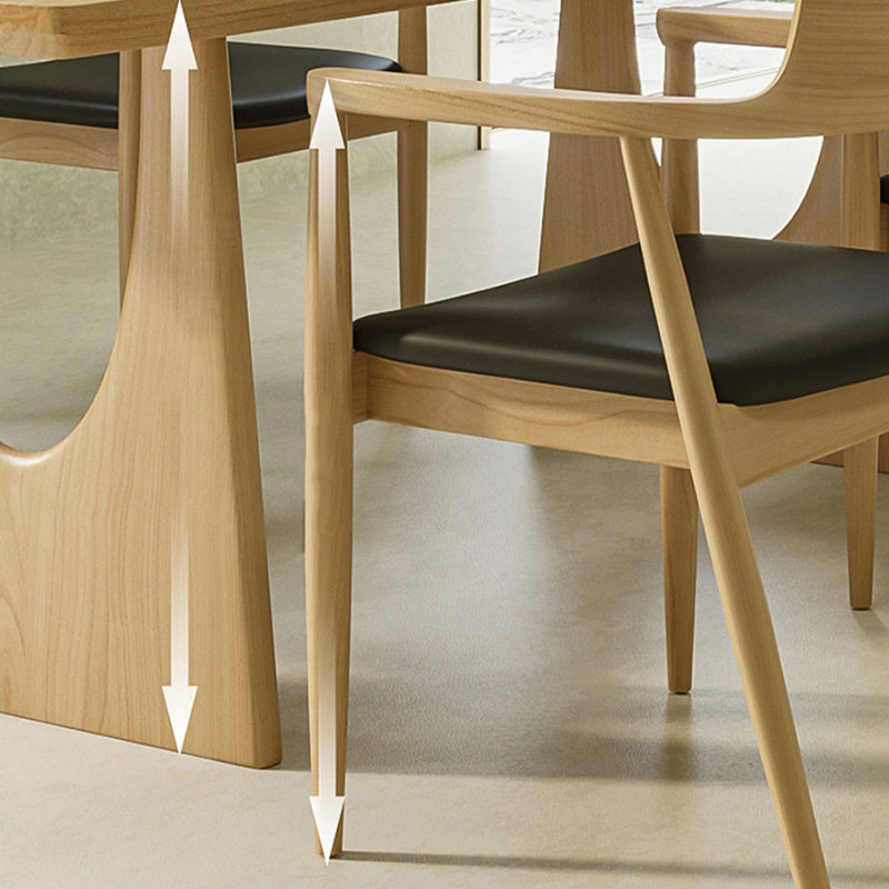 Ensemble de table de salle à manger 4 personnes Burlywood, 4 pièces: table, banc, 2 chaises