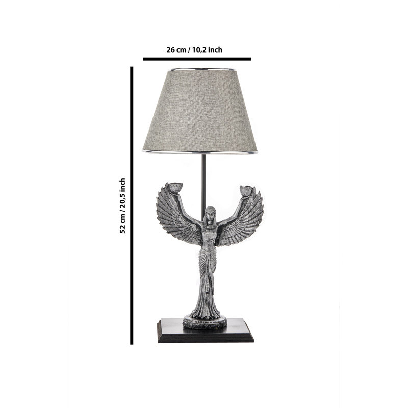 Lampe de table, gris, Gris clair